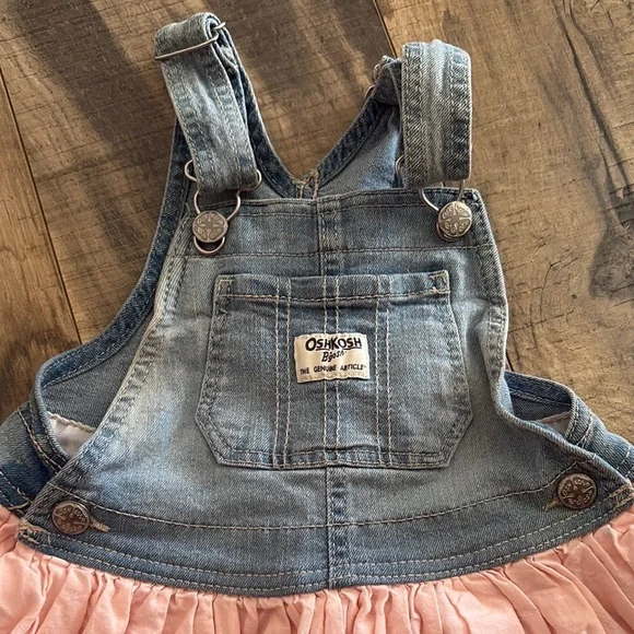 Oshkosh B’gosh overall dress 4T - Picture 5 of 6